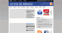 Desktop Screenshot of lavozdearauco.cl